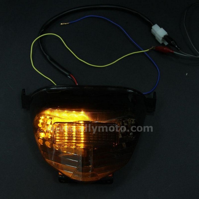 6 Led Tail Light Integrated Rear Brake Lamp License Plate Suzuki Gsxr 600K1 750K1 1000@5